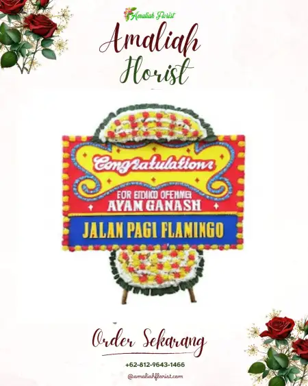 Sewa Papan Bunga Besan